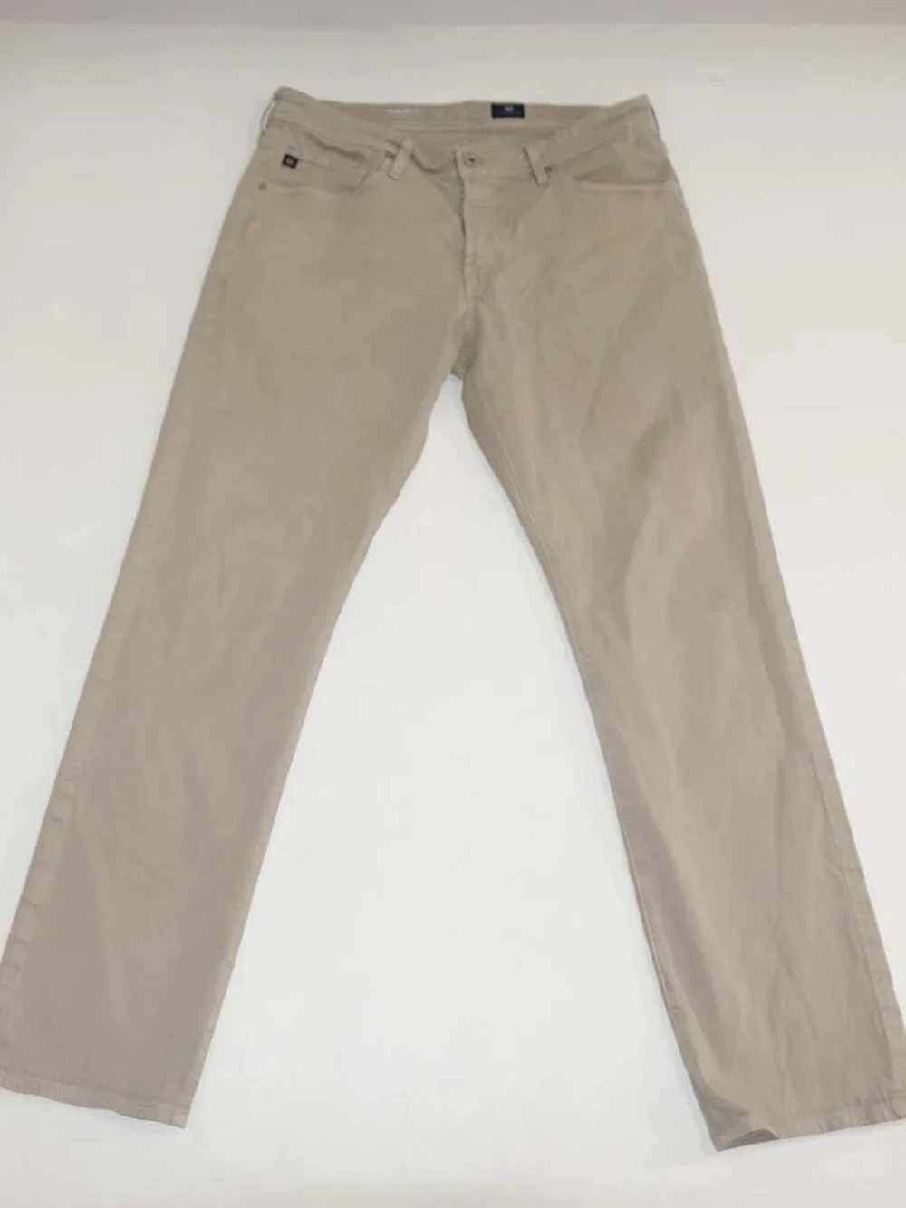 AG Adriano Goldschmied Men's The Graduate Tailored Leg Jeans Size 34 x 32 Beige